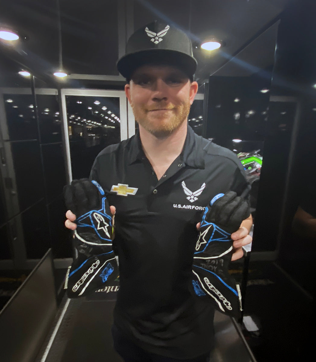 2019 Conor Daly Signed Race Used Andretti Autosport Alpinestars Indy 500 Gloves