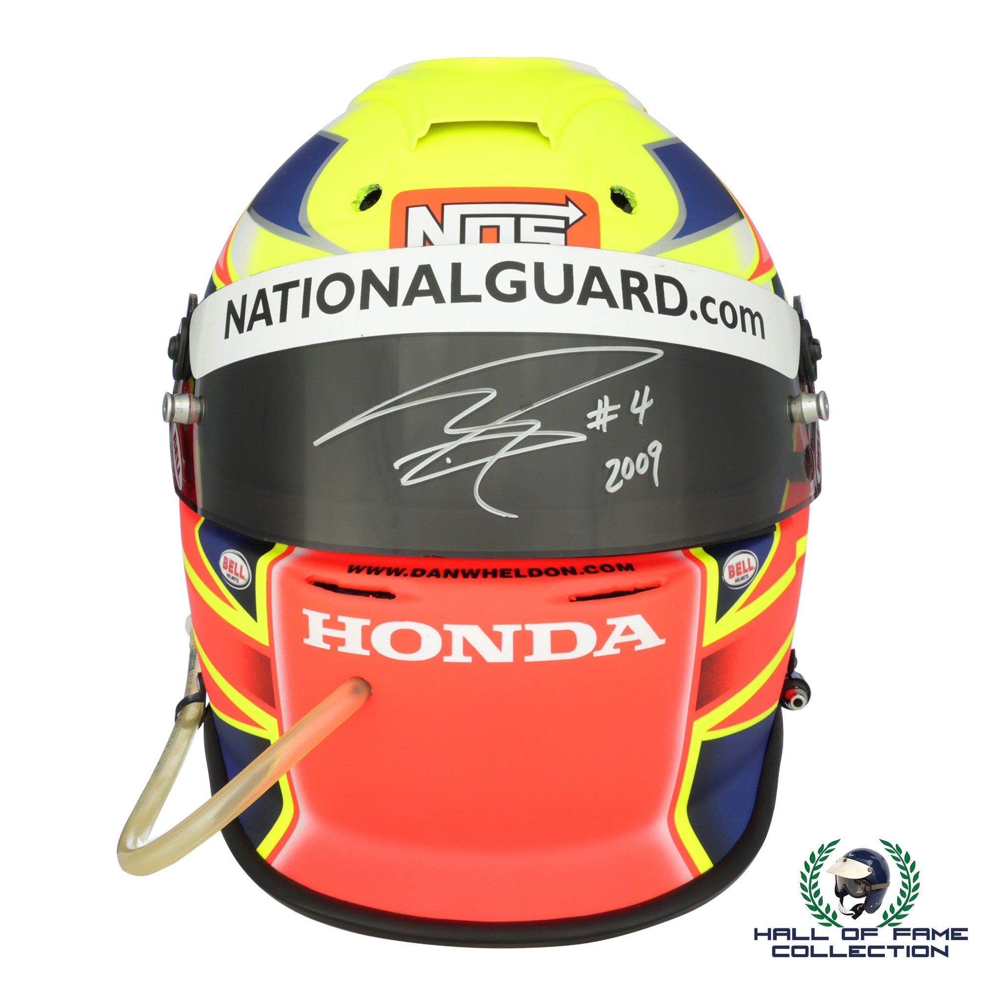 2009 Dan Wheldon Replica Bell Helmet With Signed Race Worn Visor