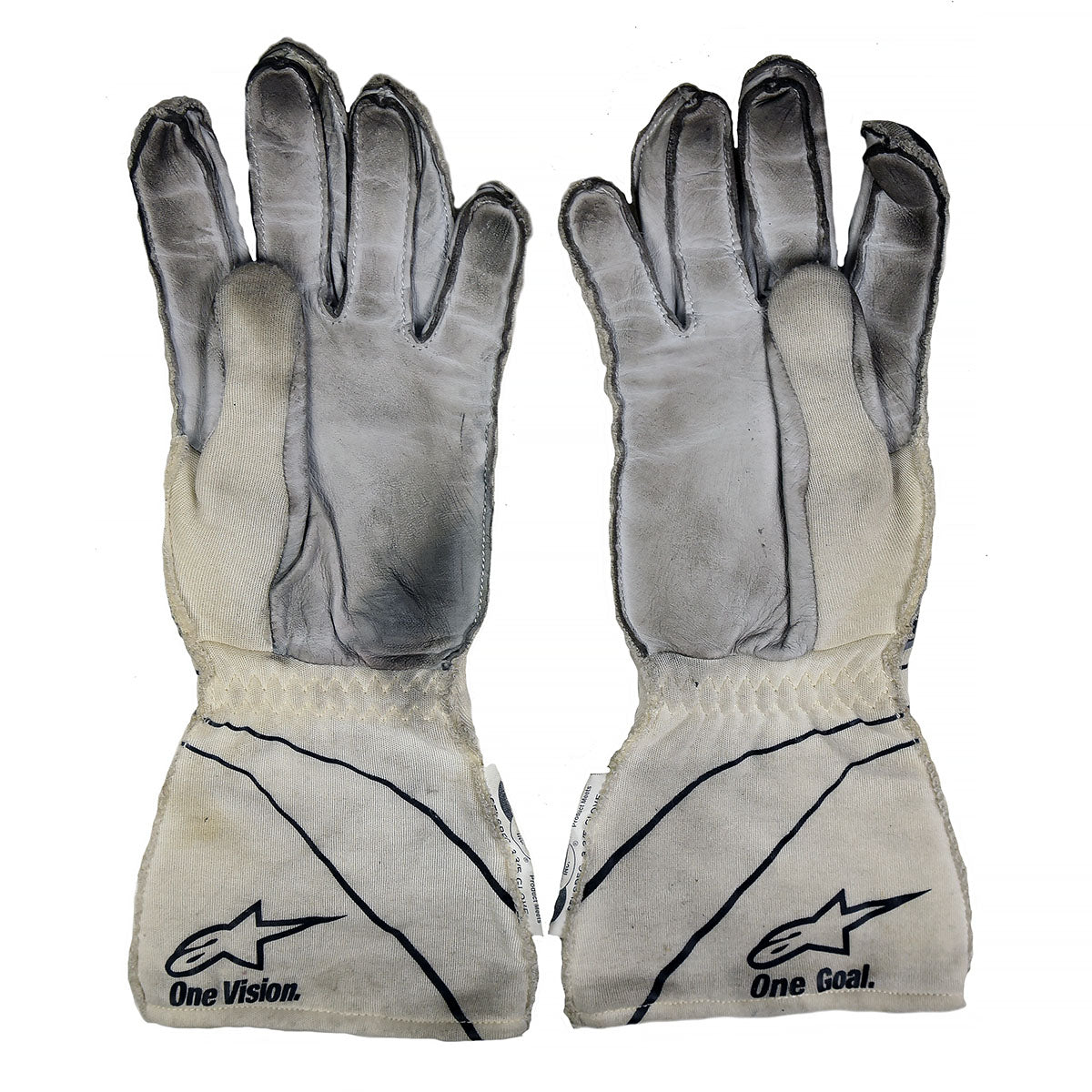 2018 Scott Dixon Signed Race Used Championship Winning Chip Ganassi Racing IndyCar Gloves