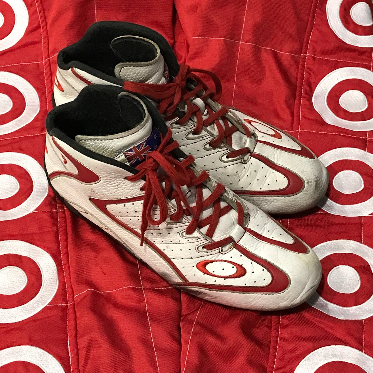 2012 Scott Dixon Signed Race Worn Chip Ganassi Racing IndyCar Boots