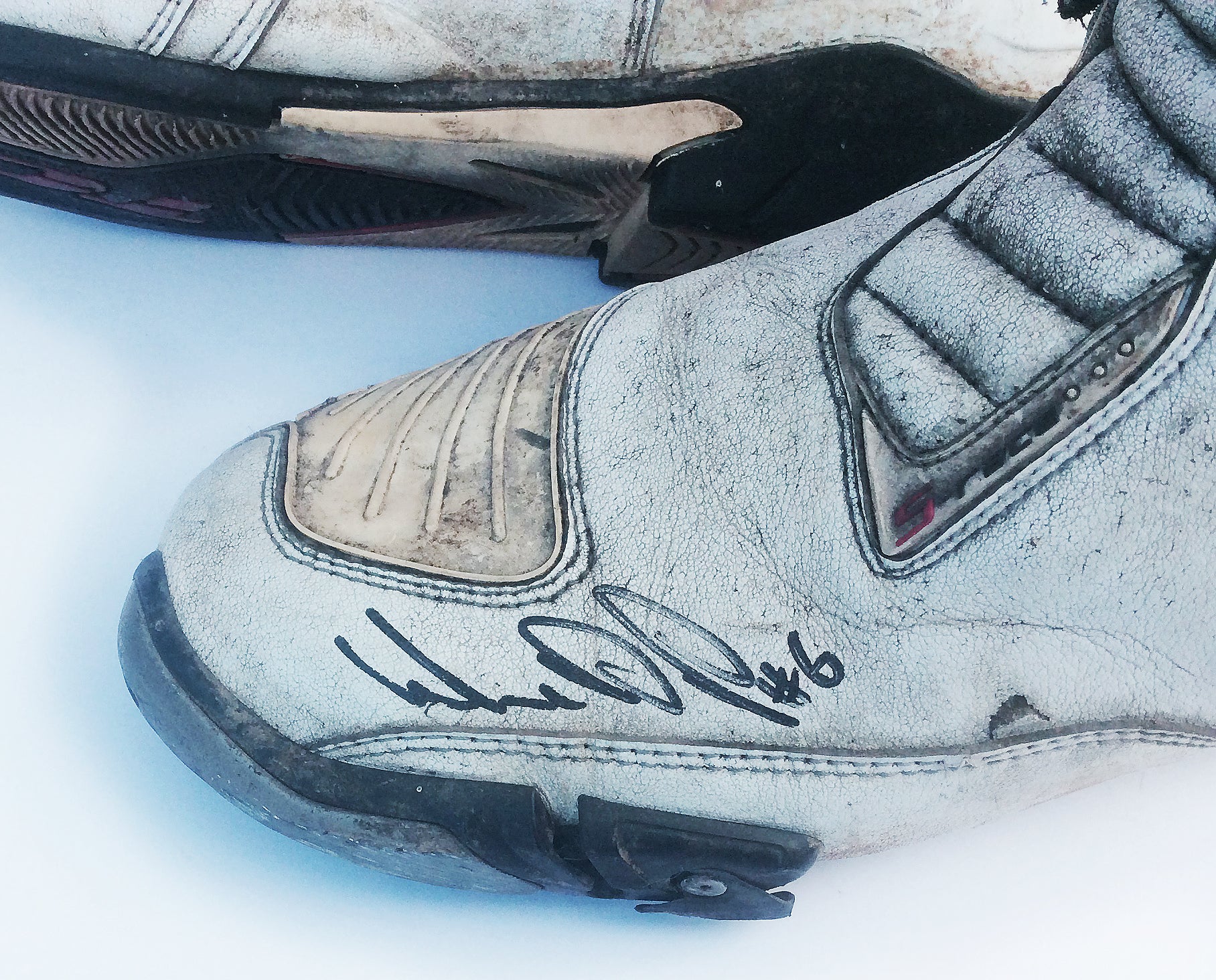 2010 William Dunlop Signed and Race Used Isle of Man TT Boots