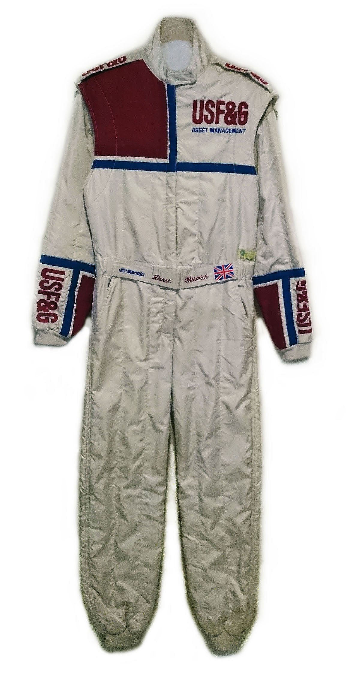 1989 Derek Warwick Race Used USF&G Arrows Formula 1 Suit