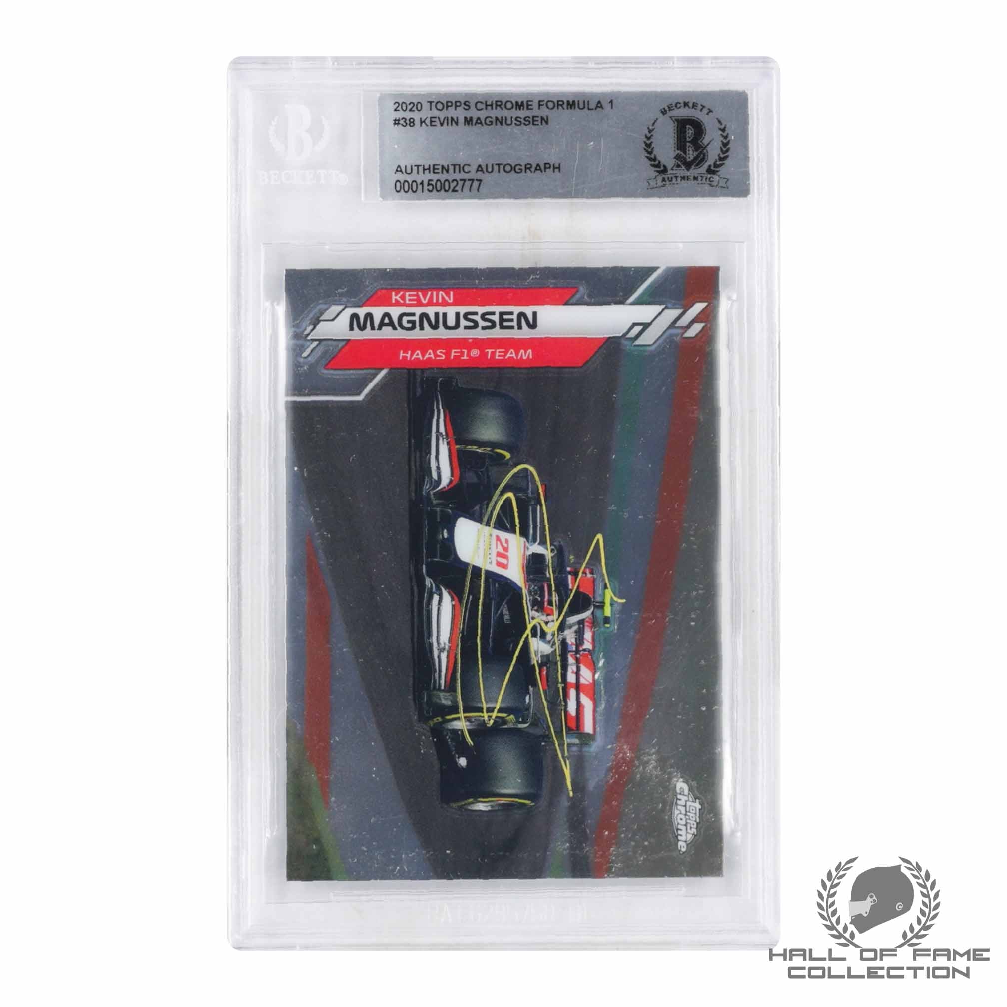 2020 Topps Chrome Formula 1 #38 Kevin Magnussen Authentic Autograph