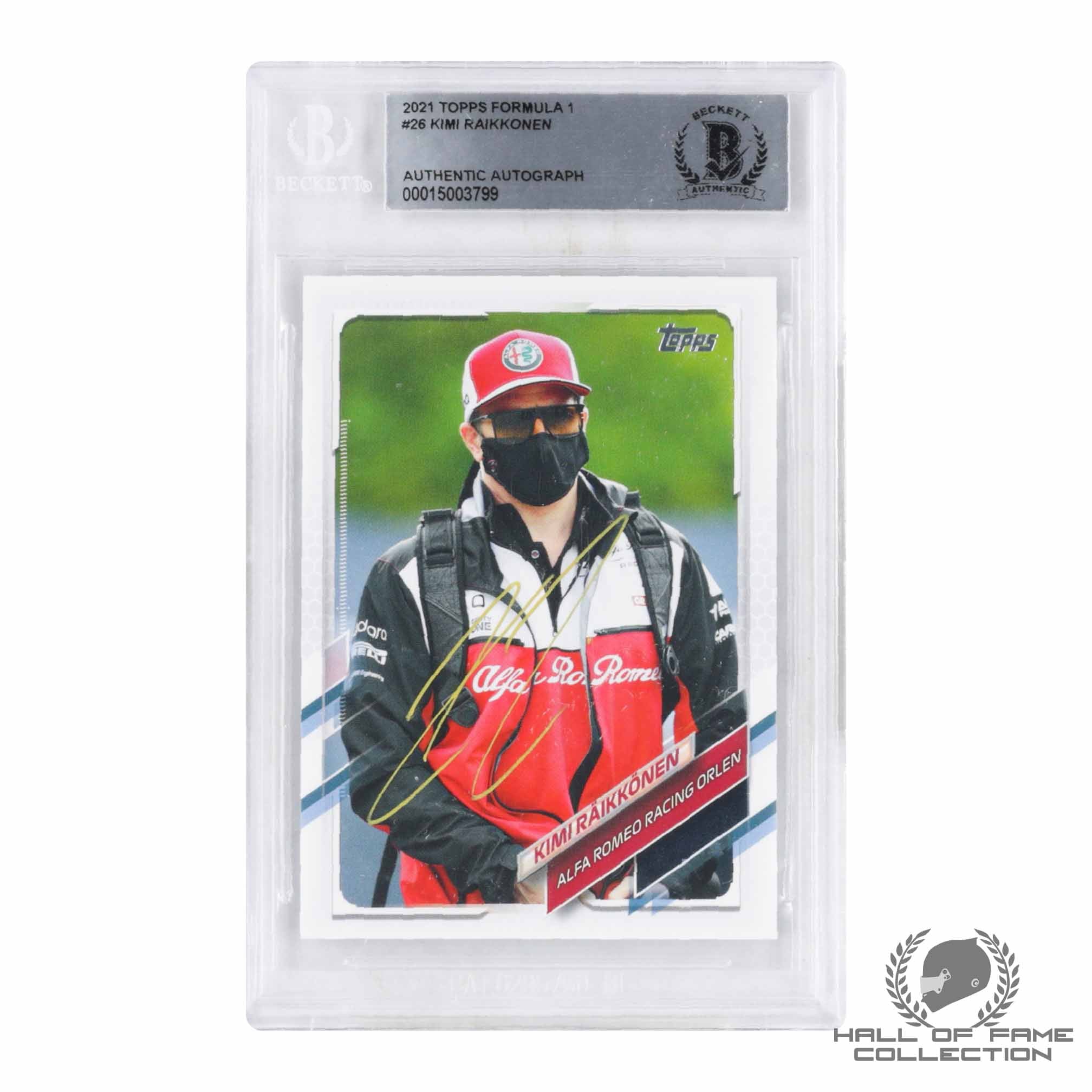 2021 Topps Formula 1 #26 Kimi Raikkonen Authentic Autograph