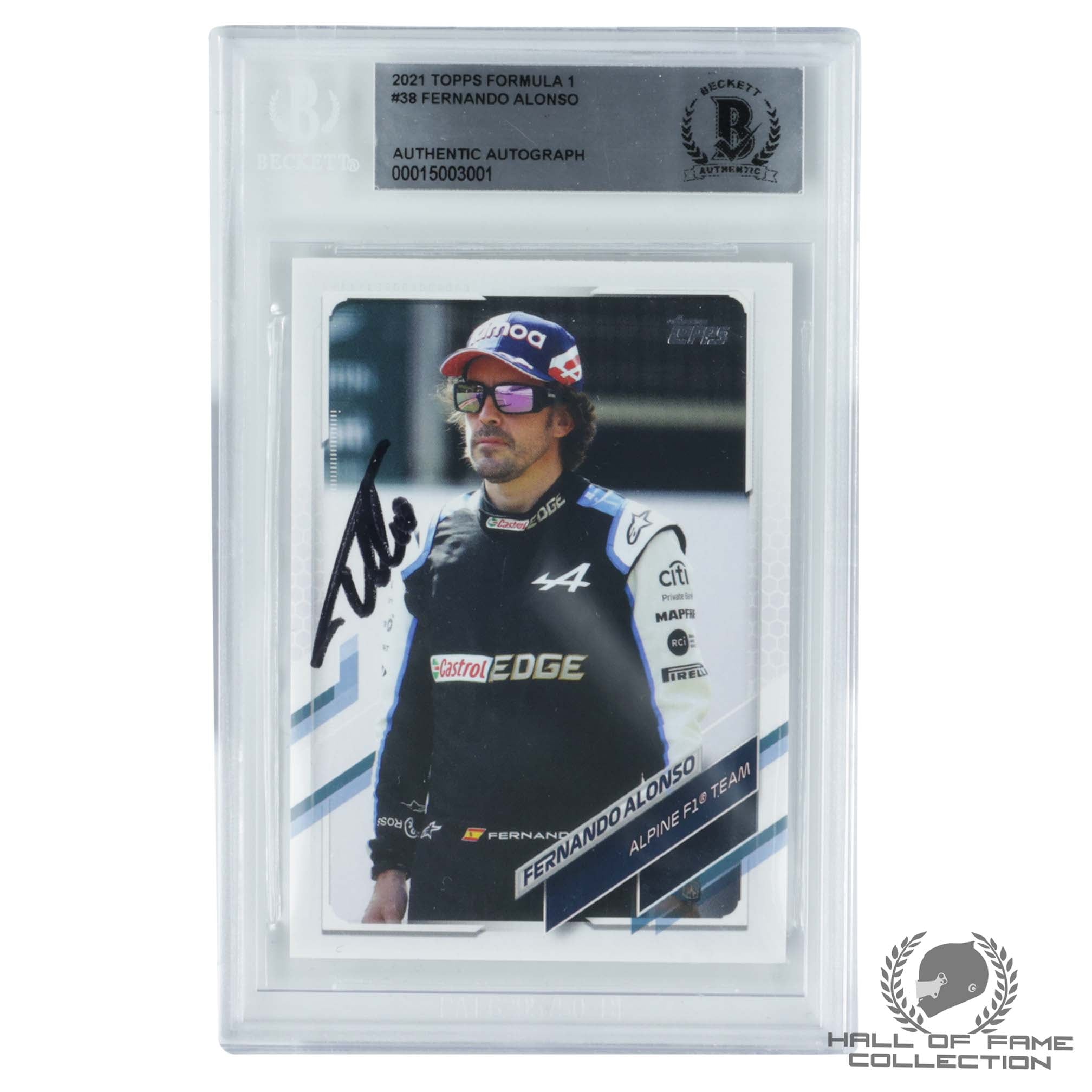 2021 Topps Formula 1 #38 Fernando Alonso Authentic Autograph