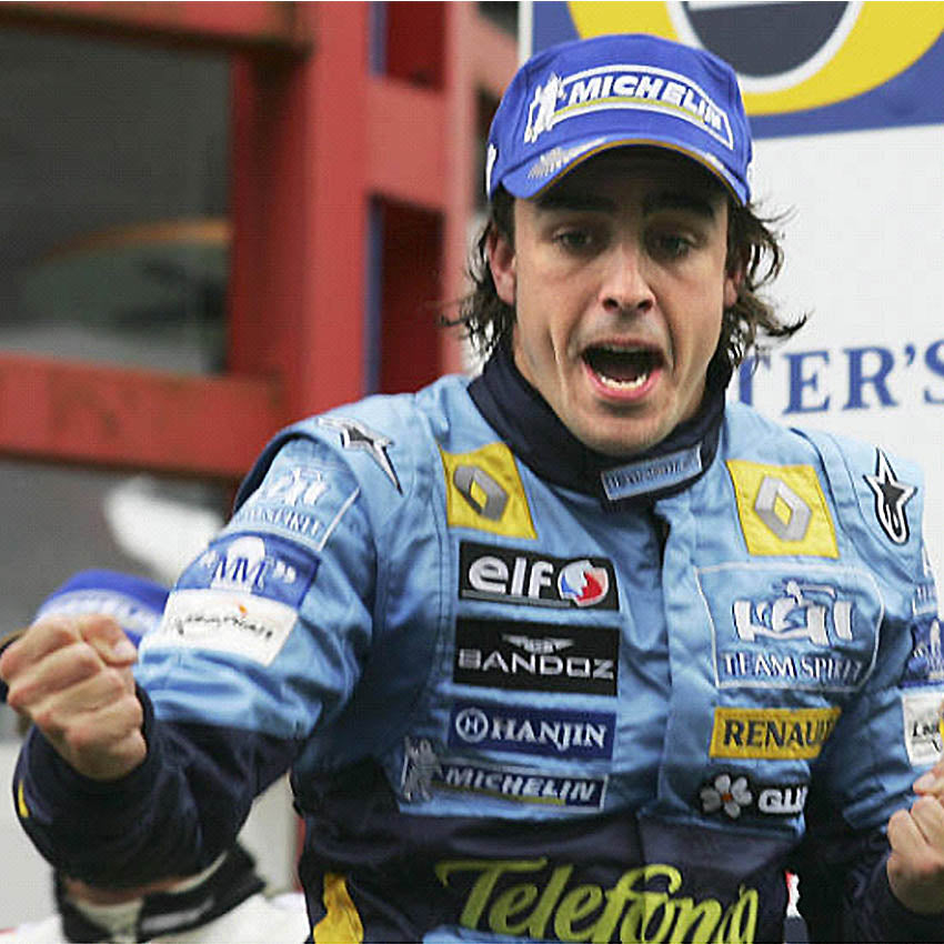 2005 Fernando Alonso Renault Mild Seven Championship Winning Suit