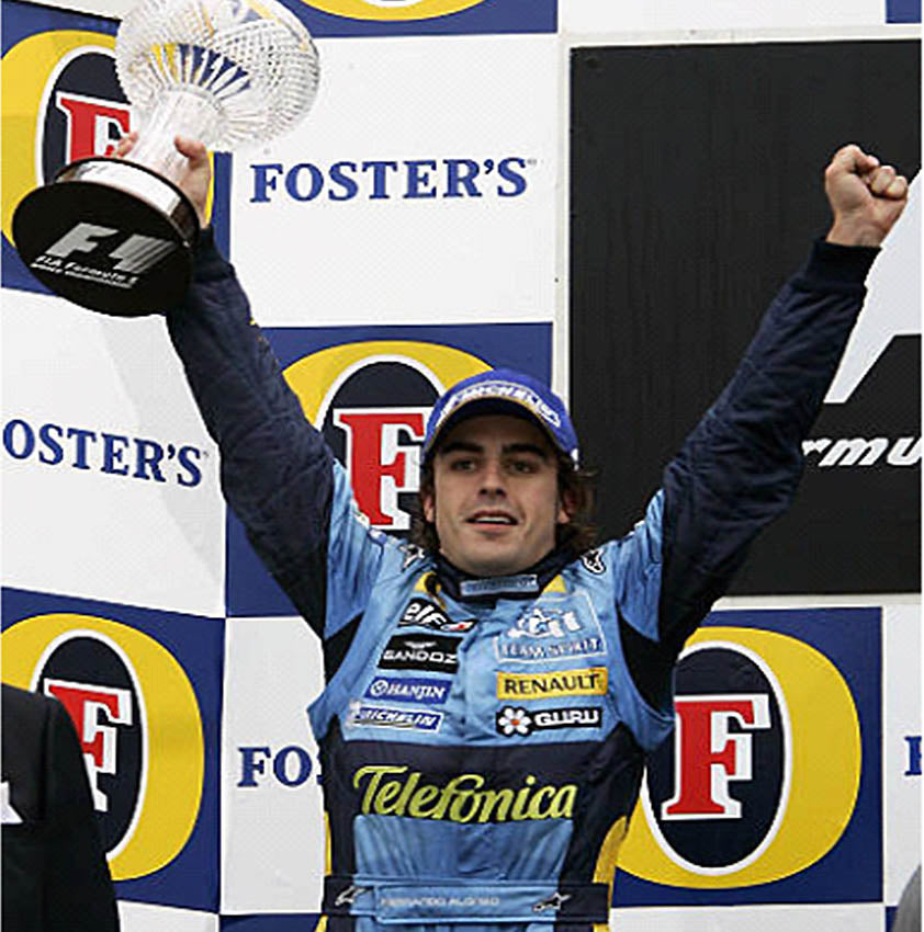 2005 Fernando Alonso Renault Mild Seven Championship Winning Suit