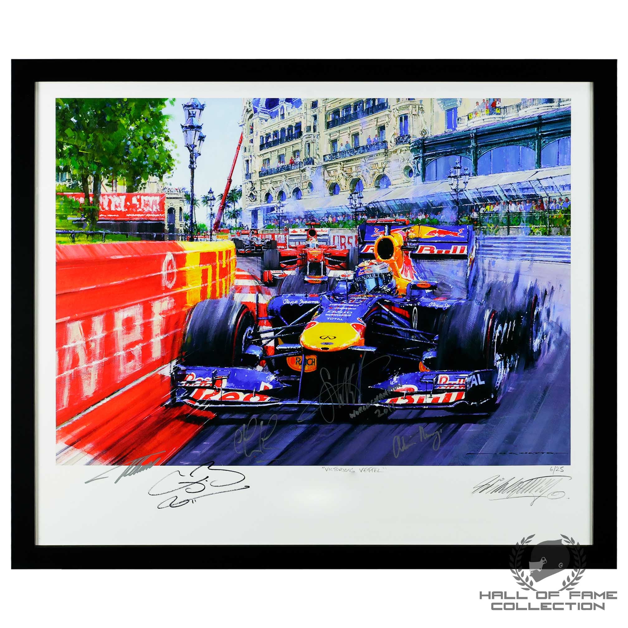 Victorious Vettel Signed by Sebastian Vettel & More Drivers