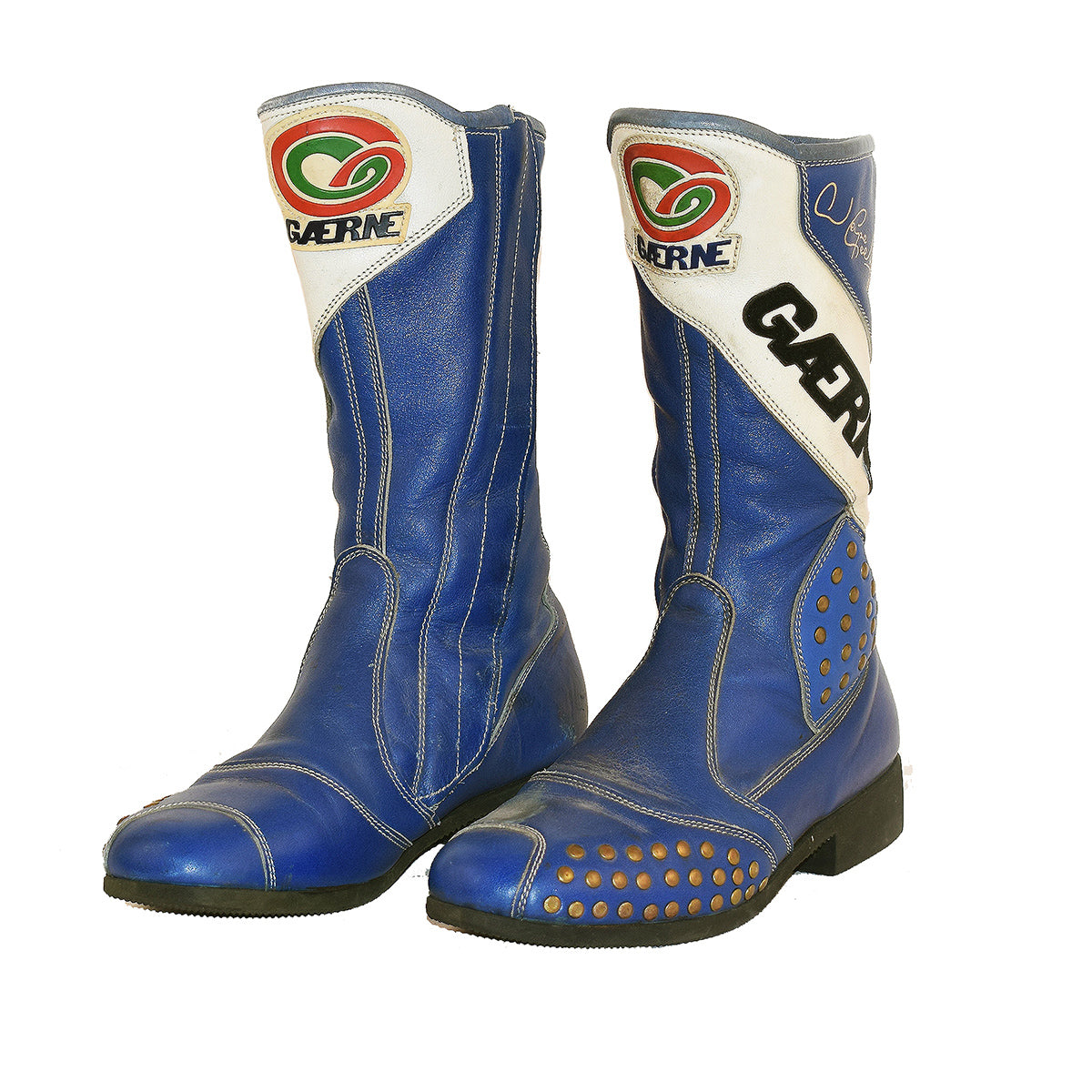 1986 Wayne Gardner 500cc / MotoGp Race Used Rothmans Honda Boots