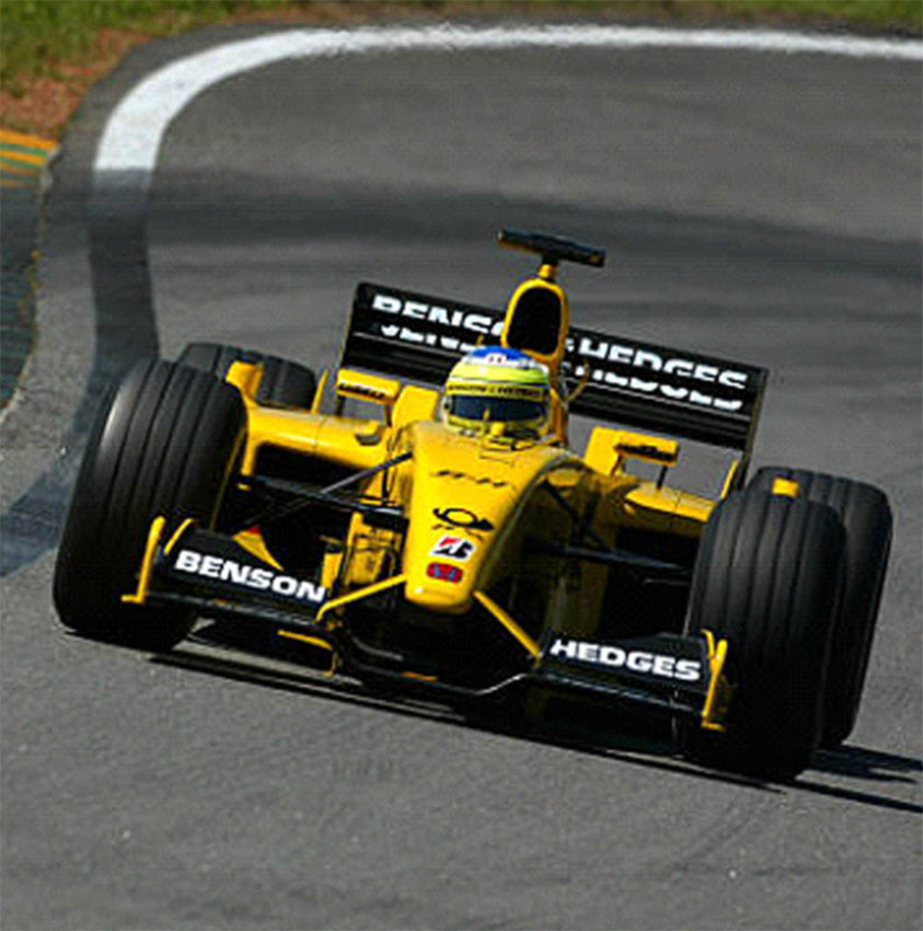 2002 Giancarlo Fisichella Autographed Race Used Jordan F1 Helmet