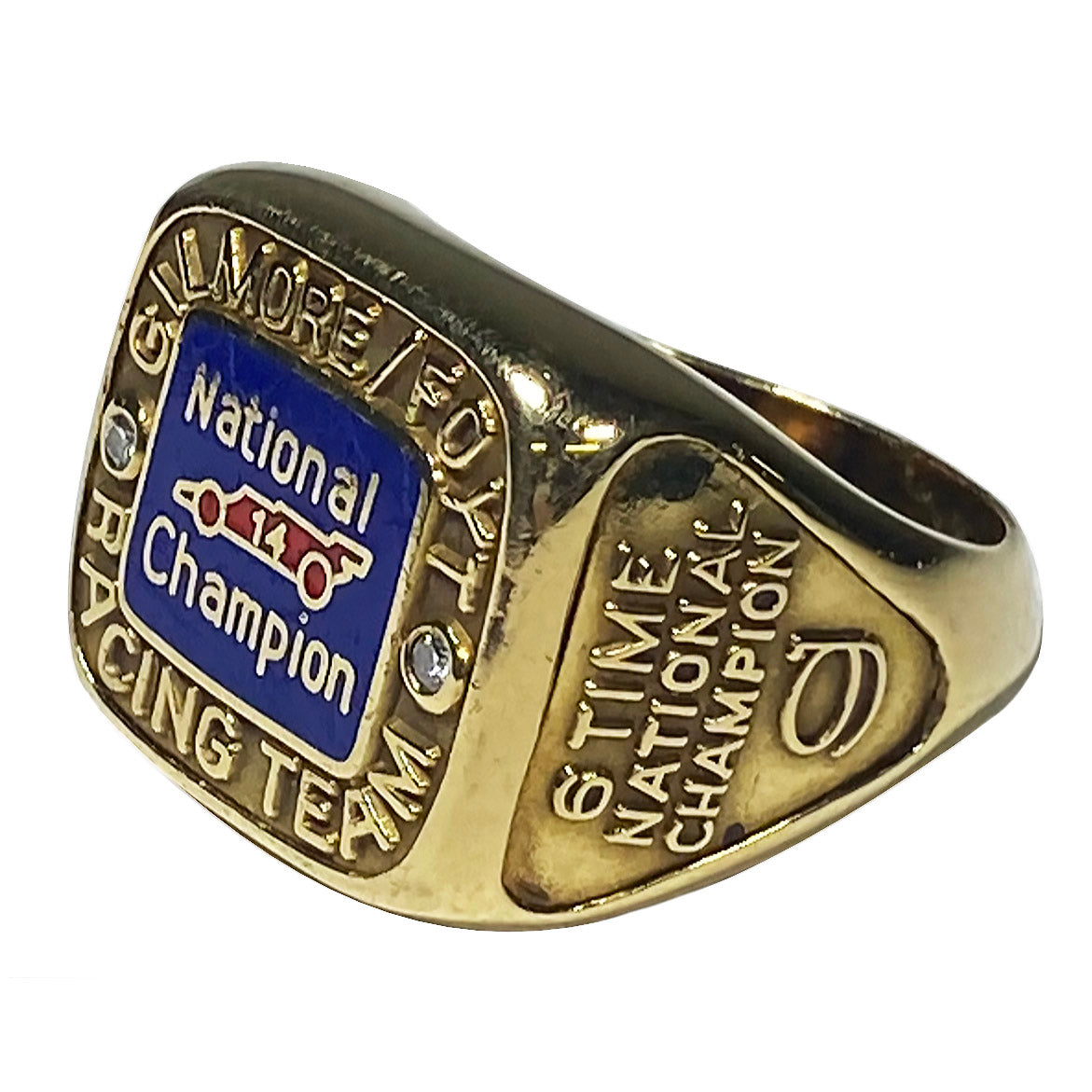 1975 A.J. Foyt Gilmore Racing 'Six Time IndyCar Champion' 18k Gold Ring