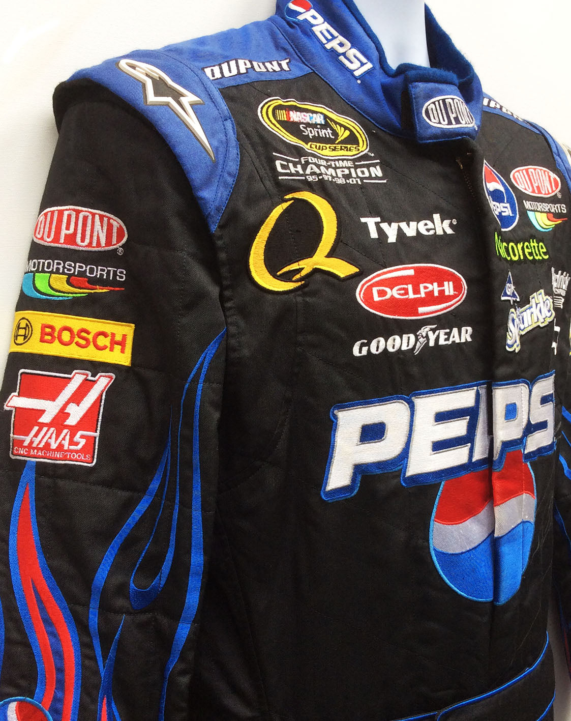 2008 Jeff Gordon, Hendrick Motorsports 'Pepsi 500' race worn suit, signed