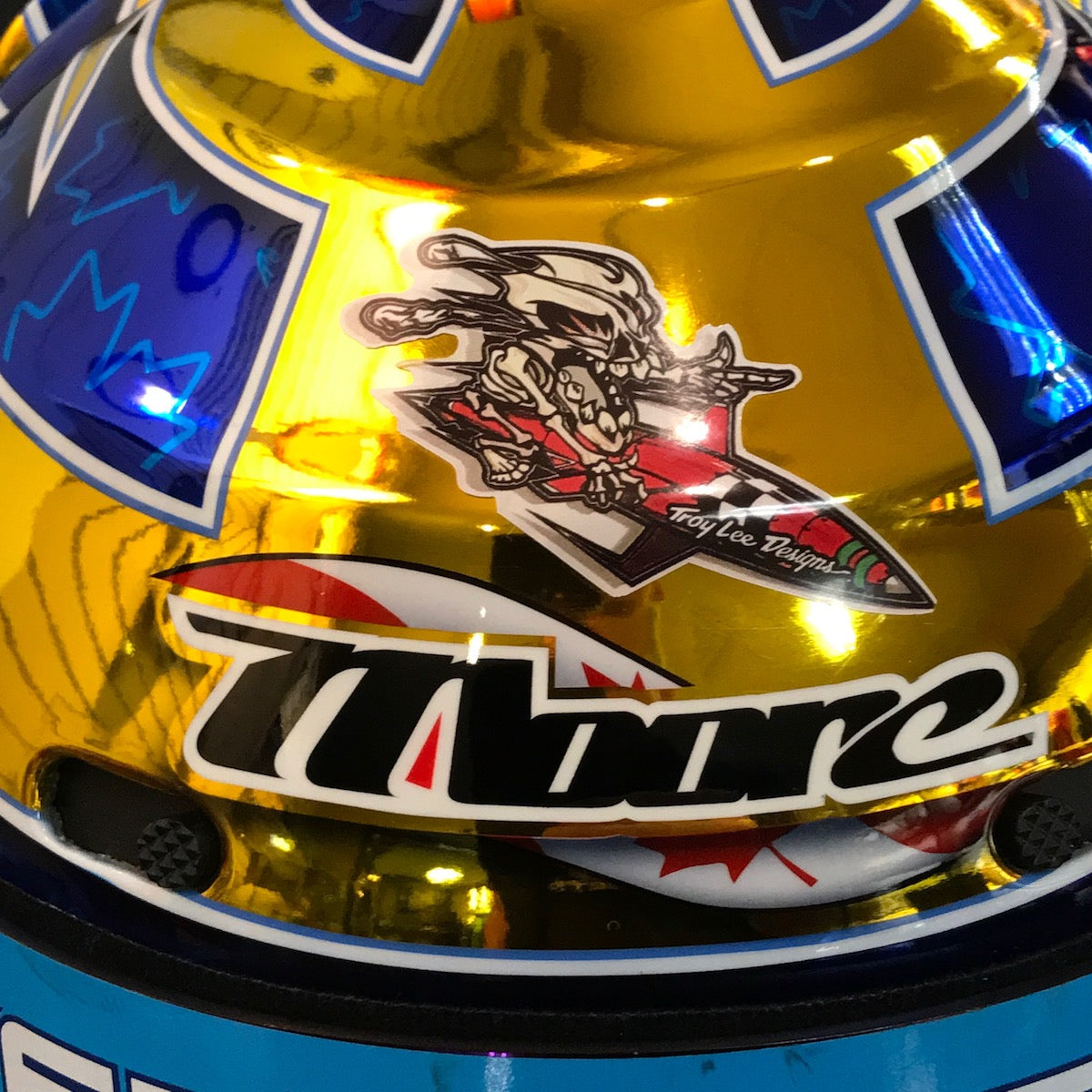 1999 Greg Moore Signed Replica Team Players Simpson IndyCar Helmet