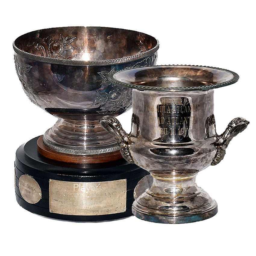 Gilles Villeneuve Set of two Formula Atlantic Championship Trophies