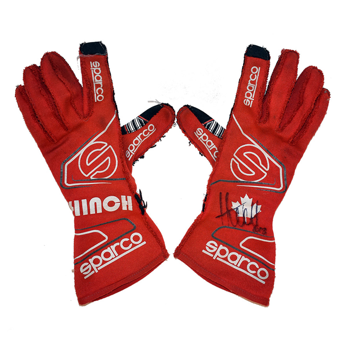 2018 James Hinchcliffe Race Worn IndyCar Gloves