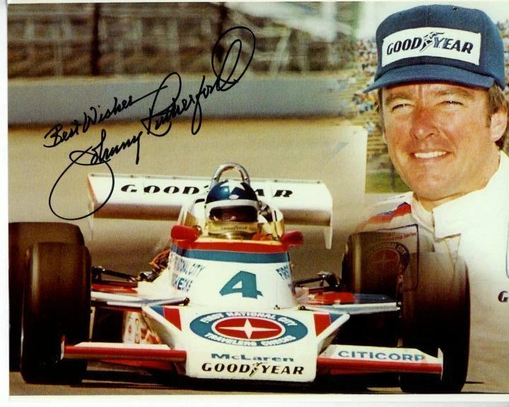 1978/79 Johnny Rutherford Signed Race Used McLaren Indy 500 Helmet