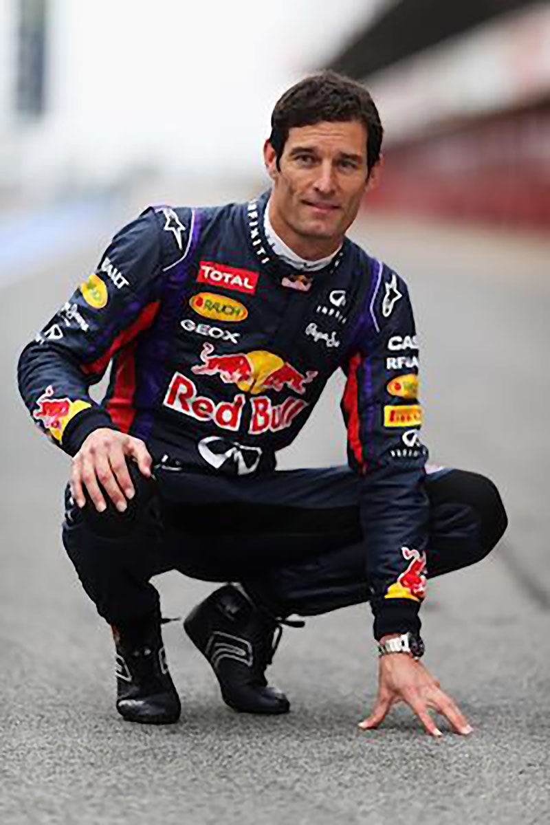 2013 Mark Webber Race Used Red Bull Racing F1 Boots