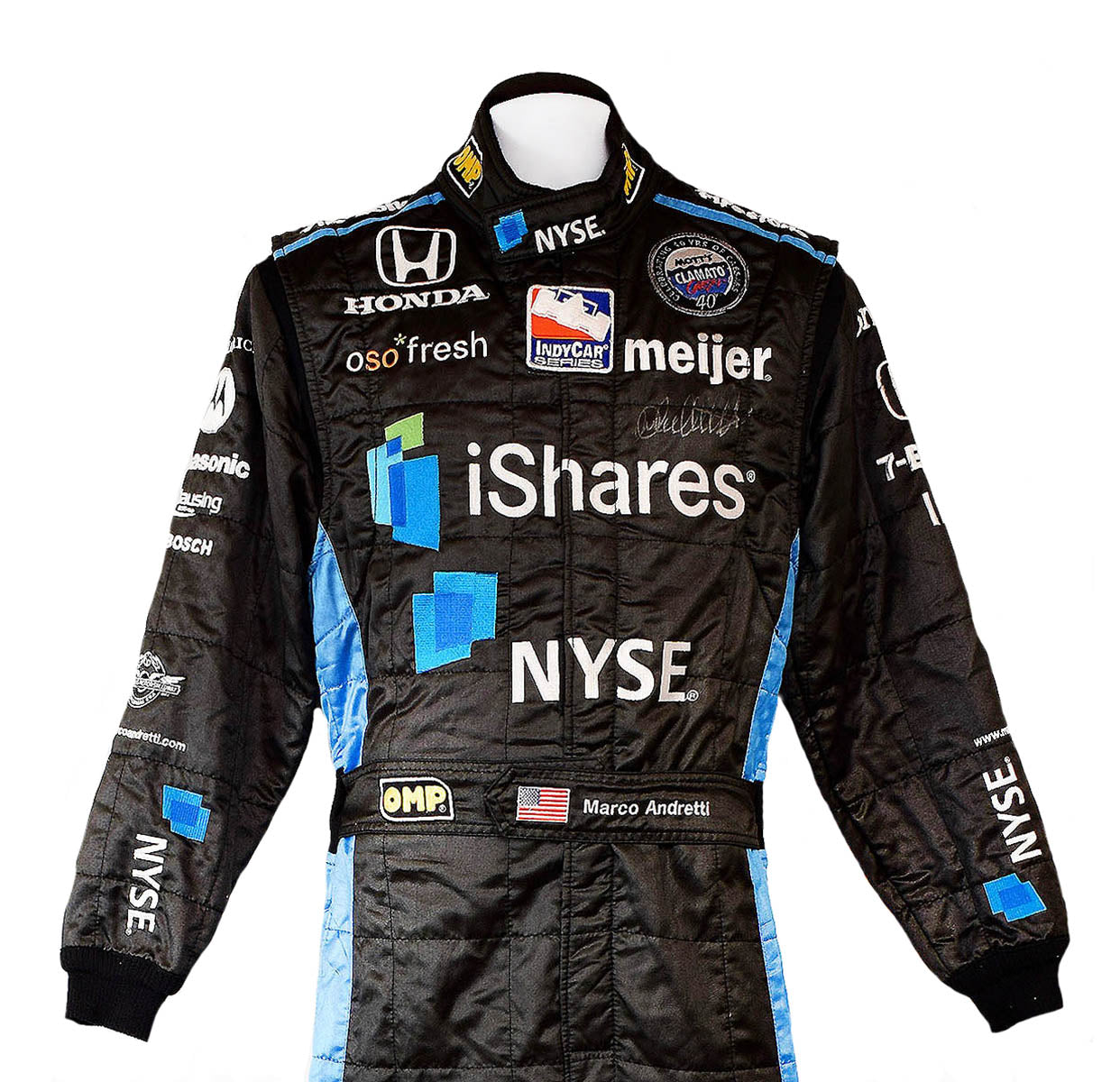 2009 Marco Andretti Signed Toronto Indy iShares Race Worn IndyCar Suit