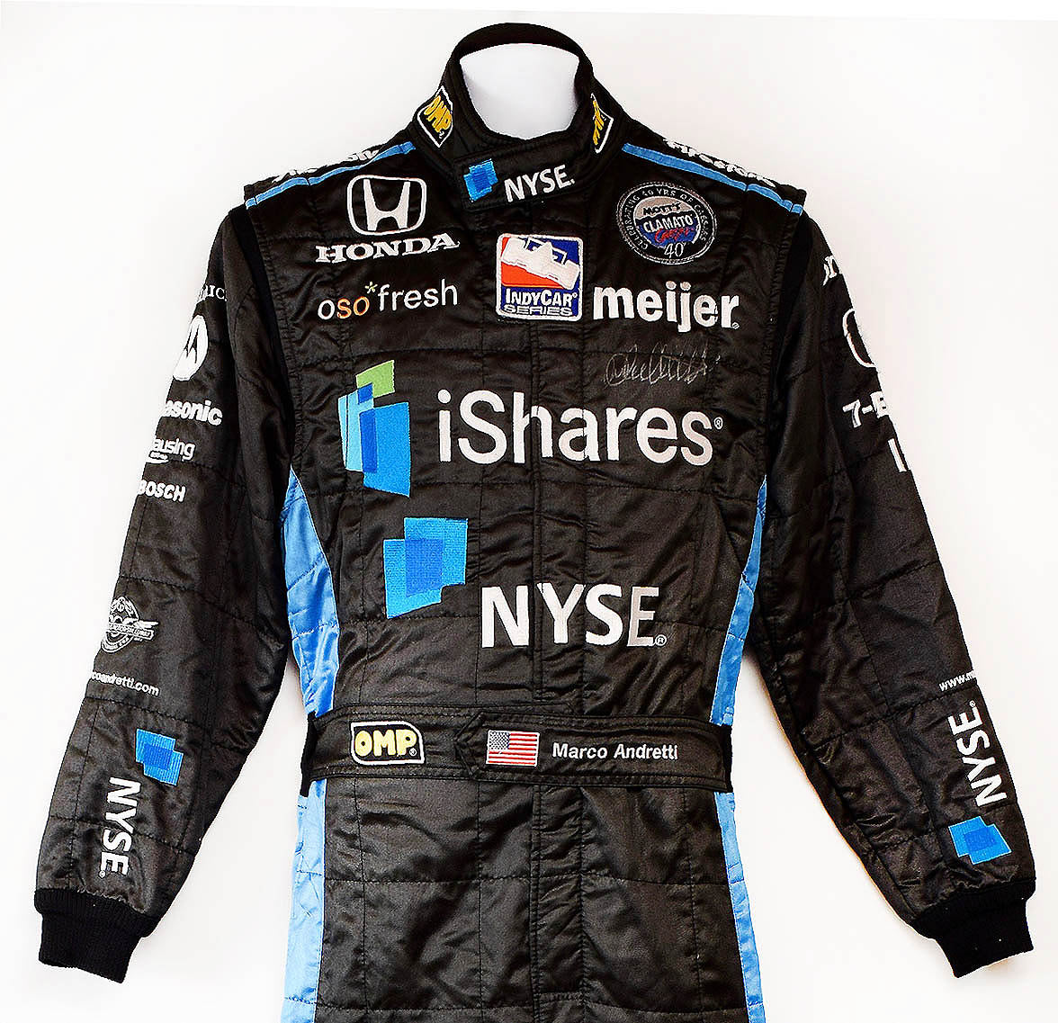 2009 Marco Andretti Signed Toronto Indy iShares Race Worn IndyCar Suit