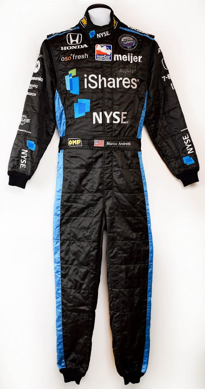 2009 Marco Andretti Signed Toronto Indy iShares Race Worn IndyCar Suit