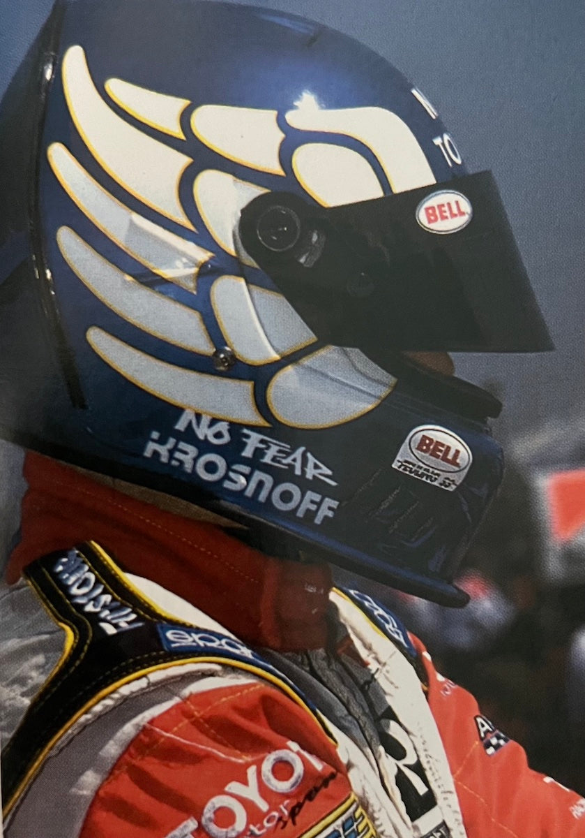 1996 Jeff Krosnoff Signed Race Used Bell Feuling Arciero-Wells Racing