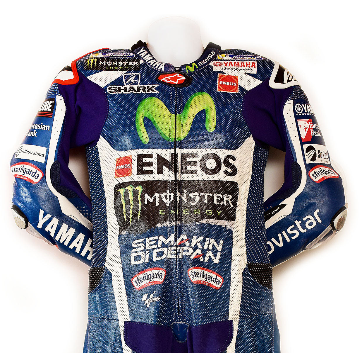 2016 Jorge Lorenzo Race Used Movistar Yamaha MotoGP Leathers - Now Signed!