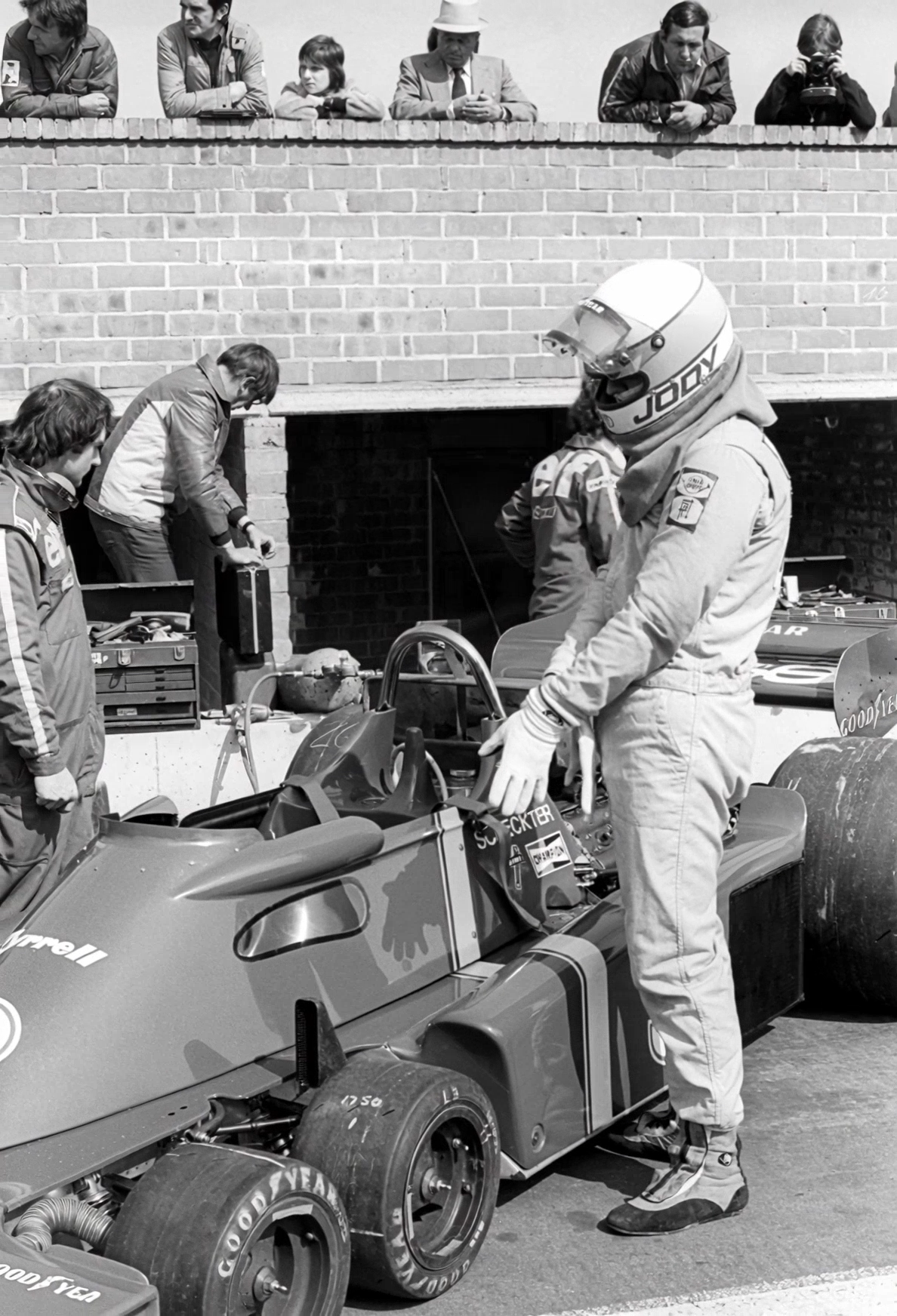 1976 Jody Scheckter Race Used Tyrrell F1 Boots