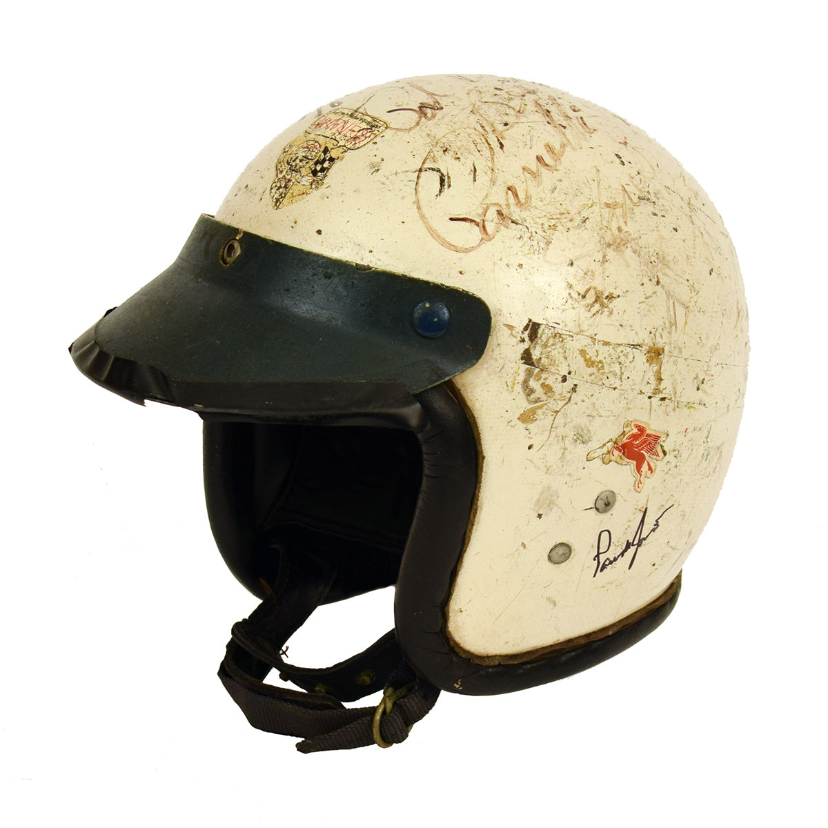 1964 Parnelli Jones Autographed Race Used IndyCar Helmet