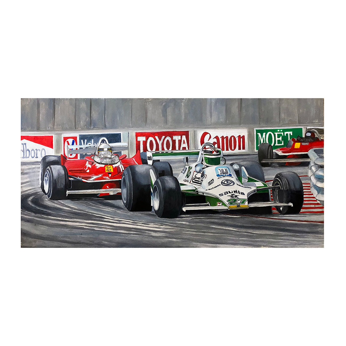 1980 Alan Jones World Champion Williams F1 Original Ron Burton Artwork