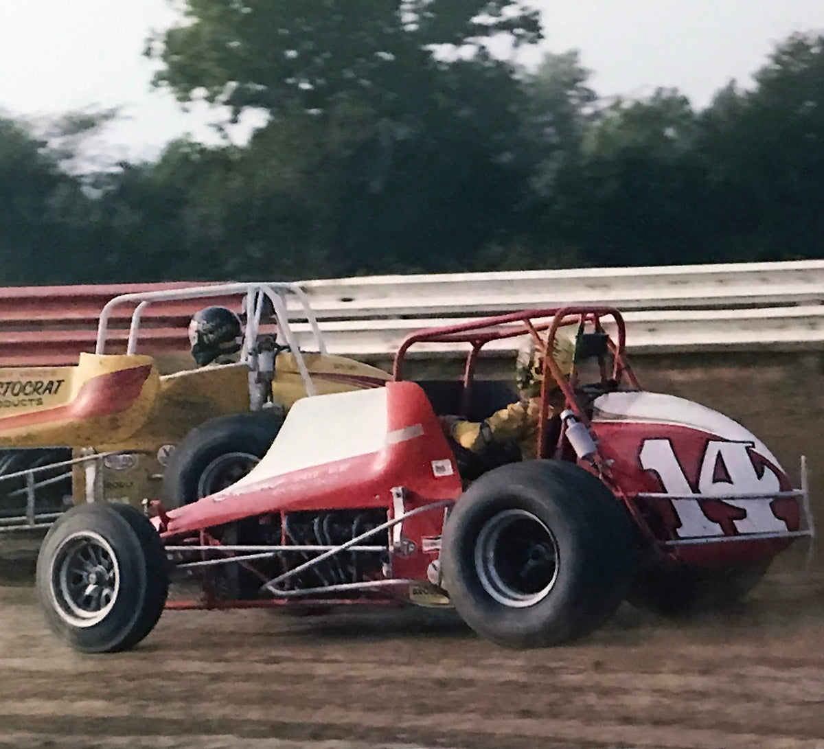 1979 Johnny Parsons Signed Race Used USAC 'Hut 100' Winning Midget Car Helmet