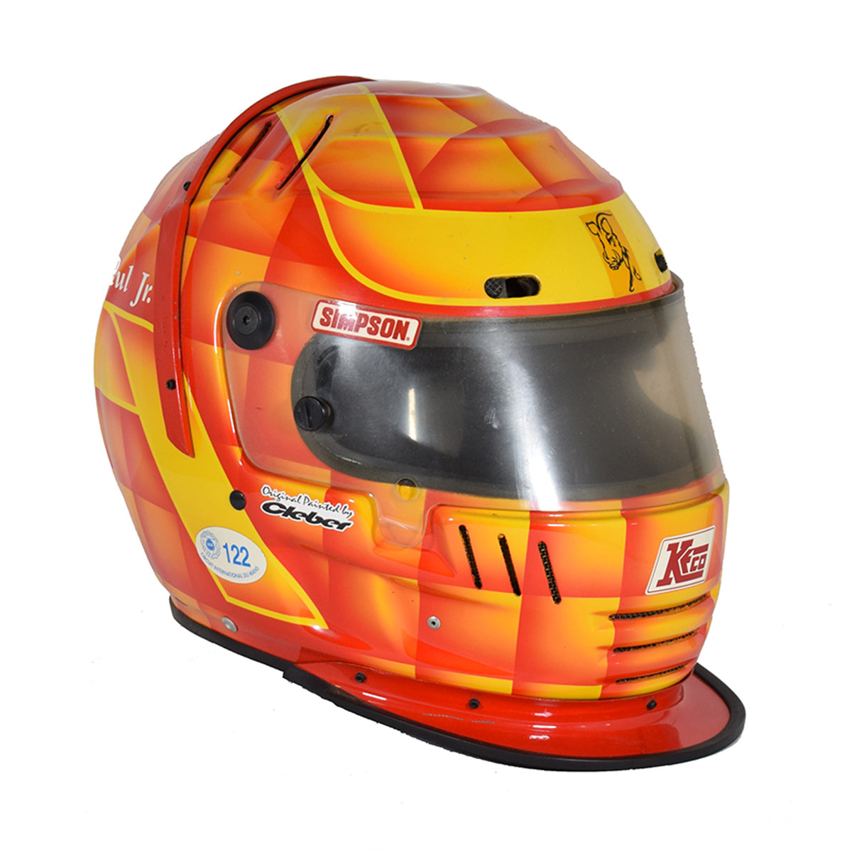 1997 John Paul Jr. Race Worn IndyCar and Le Mans Helmet