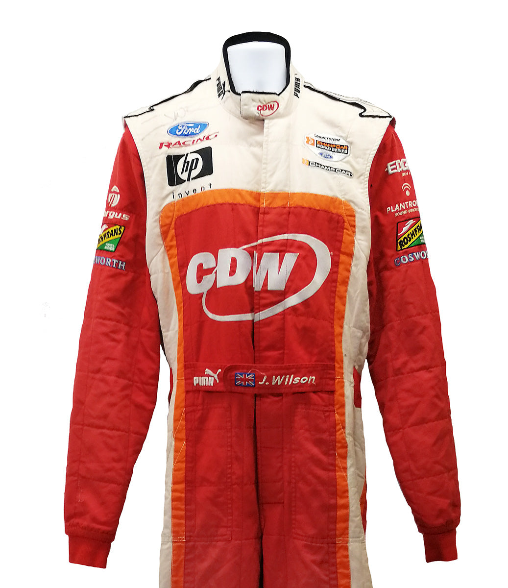 2006 Justin Wilson Signed RuSport Race Used Champ Car Suit