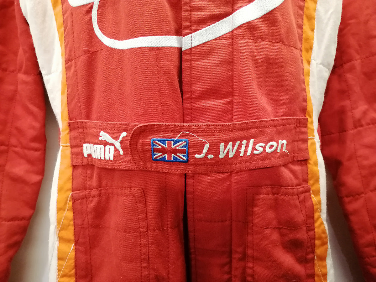 2006 Justin Wilson Signed RuSport Race Used Champ Car Suit