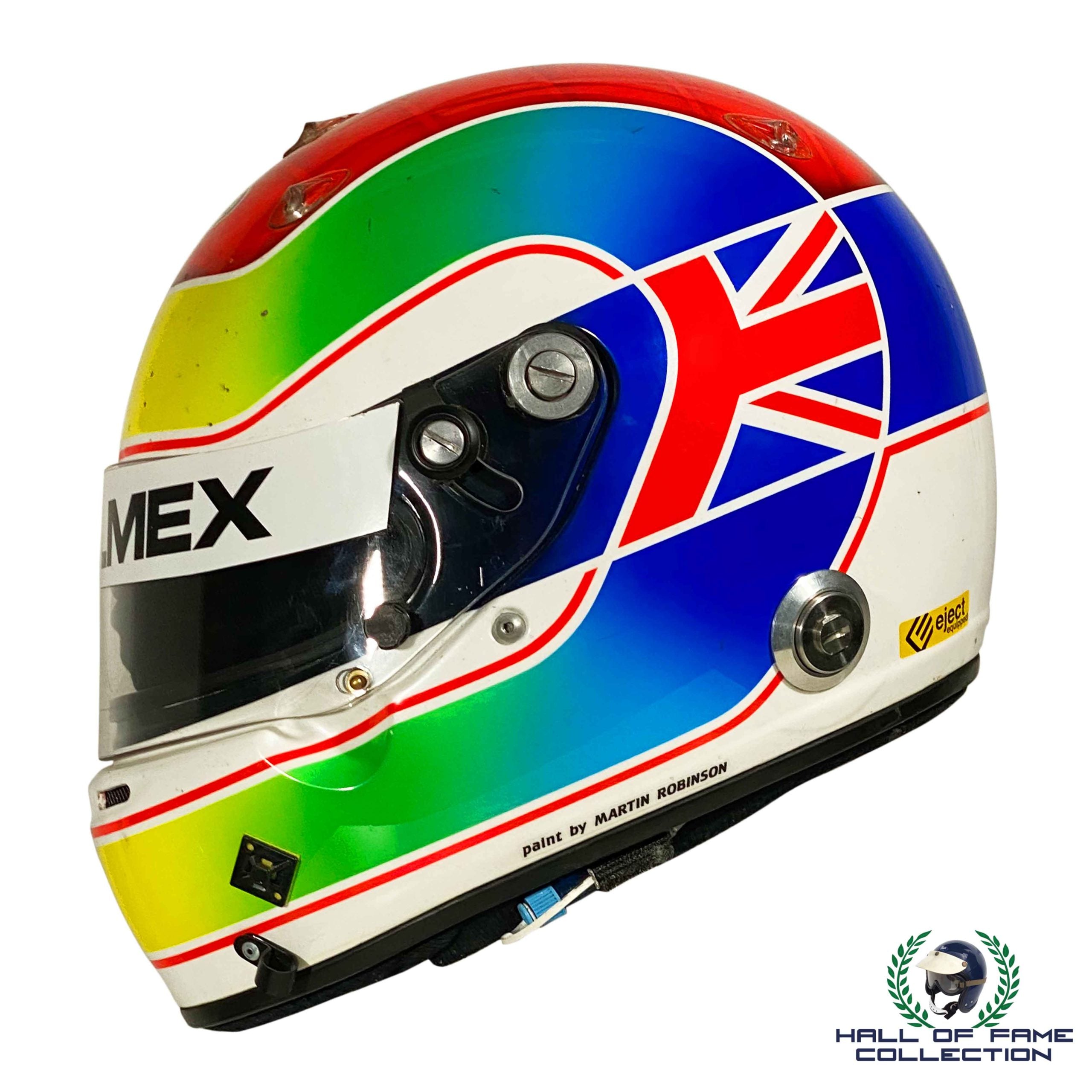 2004 Justin Wilson Race Used Conquest Racing Arai GP-5 Champ Car Helme