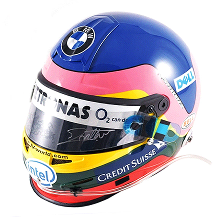 2006 Jacques Villeneuve BMW Sauber Race Worn F1 Helmet