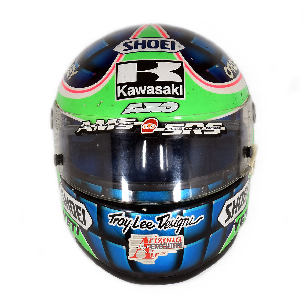 1993 Jeff Ward Race Used Indy Lights Helmet