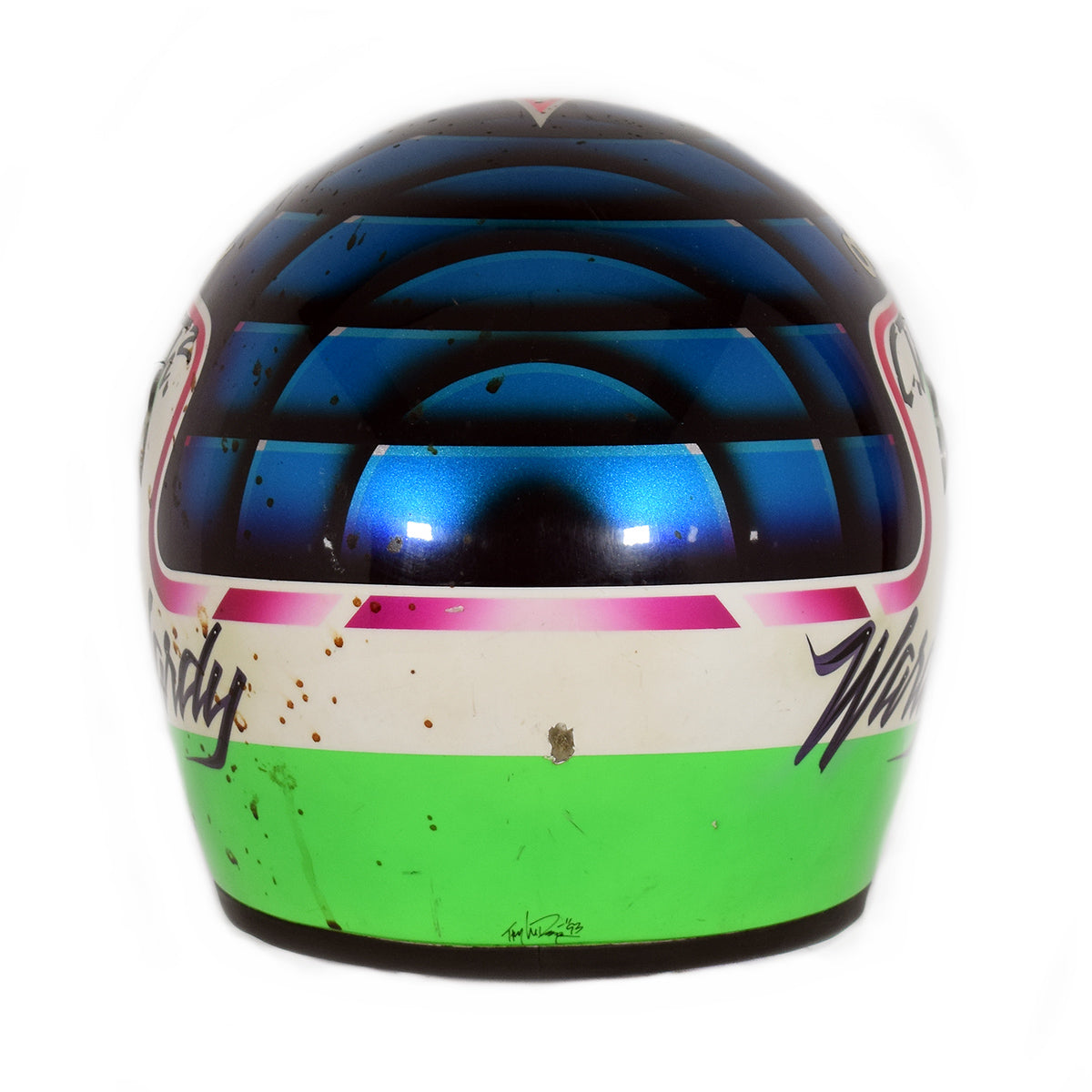 1993 Jeff Ward Race Used Indy Lights Helmet