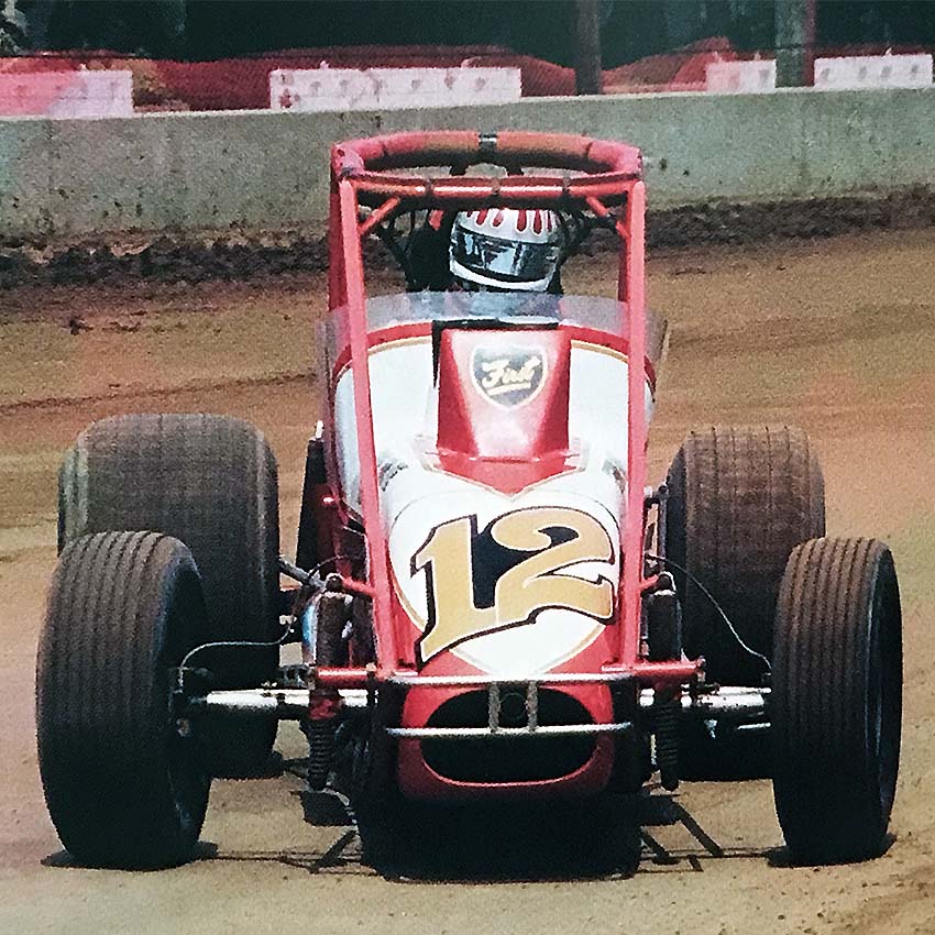 1996 Kevin Thomas Race Used Winning Sprint Car Helmet