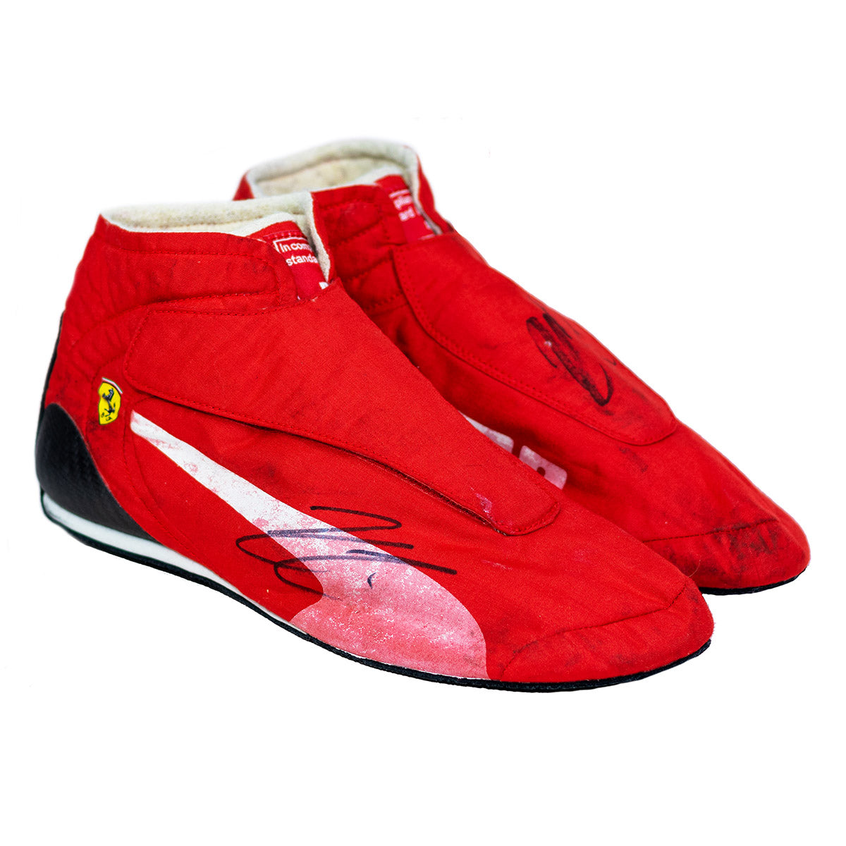 2016 Kimi Raikkonen Signed Race Used Ferrari F1 Boots