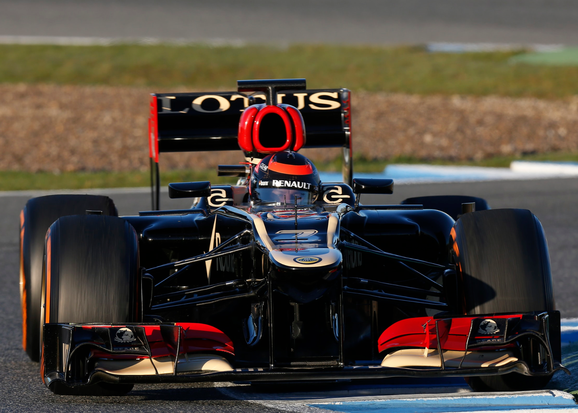 2013 Kimi Raikkonen Preseason Jerez Test Lotus F1 Helmet