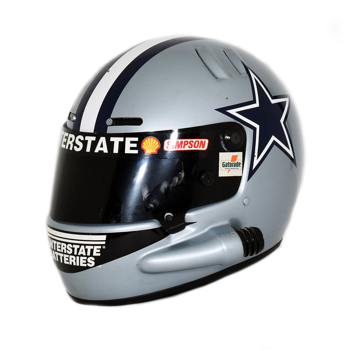 1995 Bobby Labonte Dallas Cowboys NASCAR Race Used Helmet