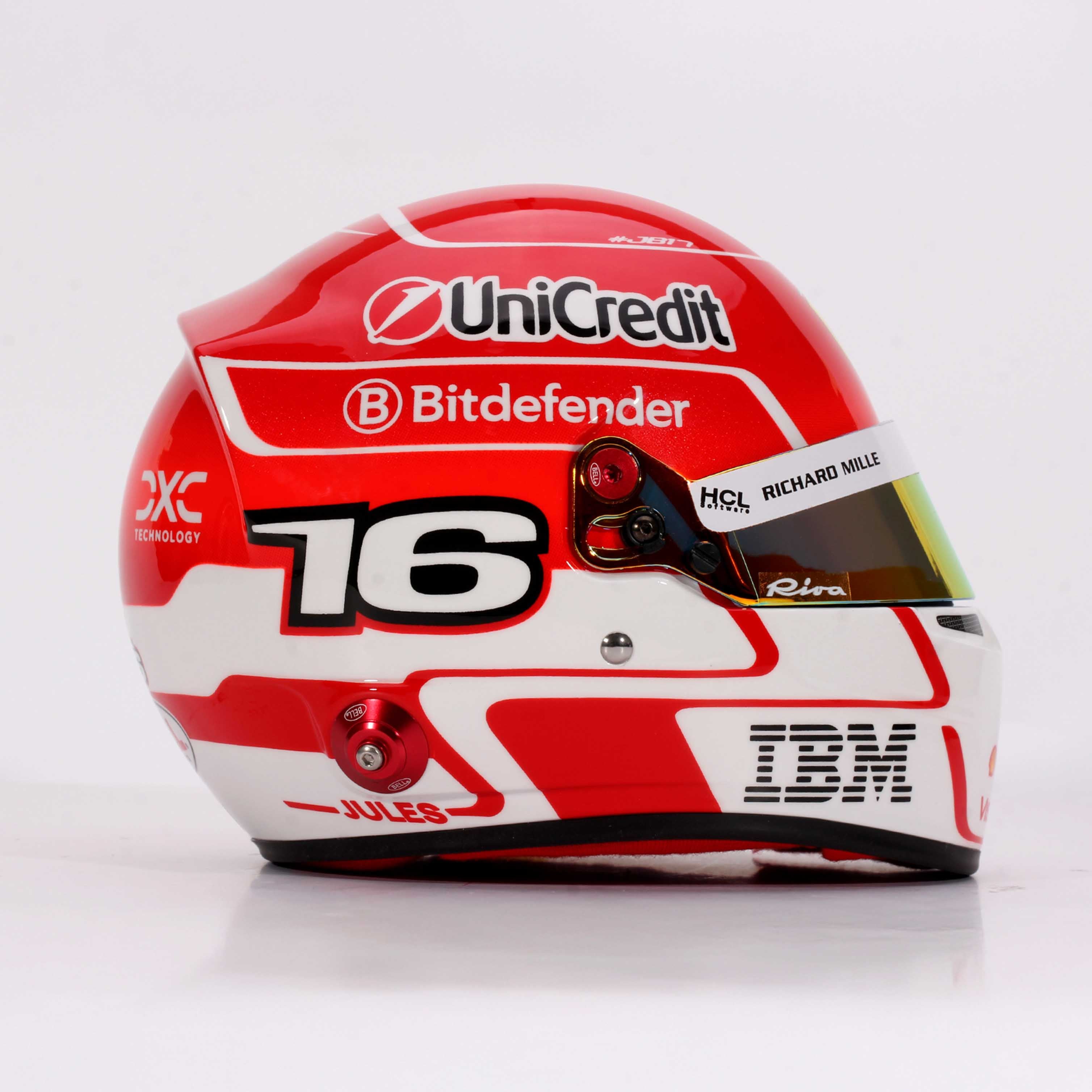 2025 Charles Leclerc Signed Scuderia Ferrari 1:2 Scale F1 Helmet