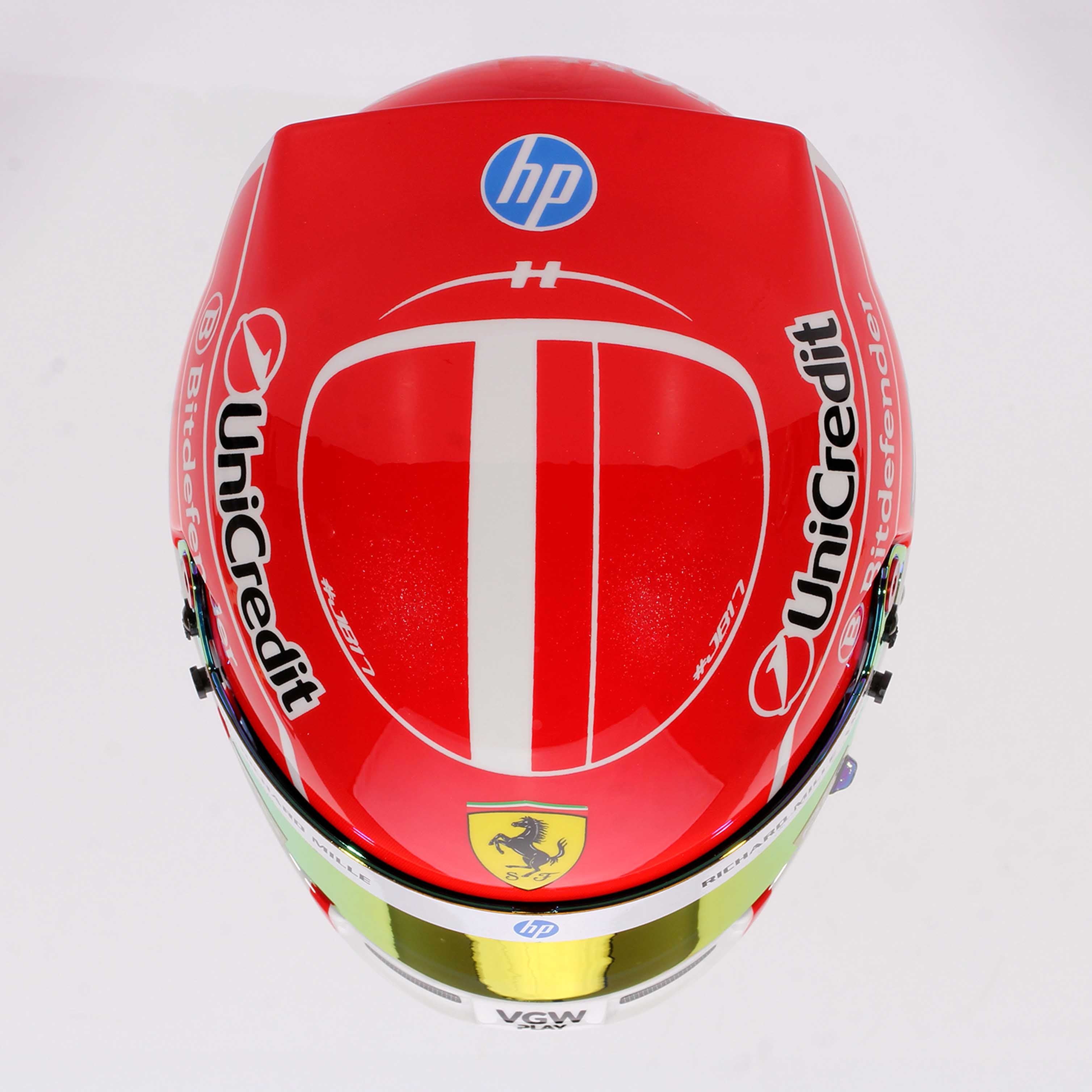2025 Charles Leclerc Signed Scuderia Ferrari 1:2 Scale F1 Helmet