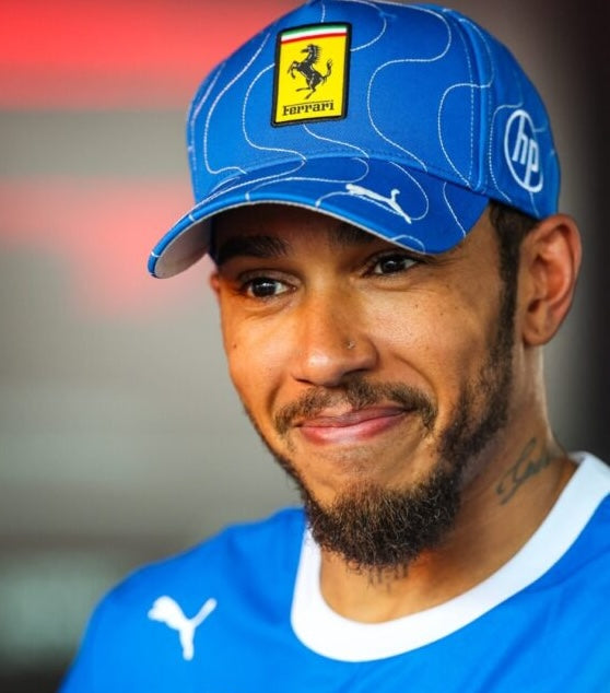 2025 Lewis Hamilton Charles Leclerc Signed Monza Special Driver Issue Ferrari F1 Hat