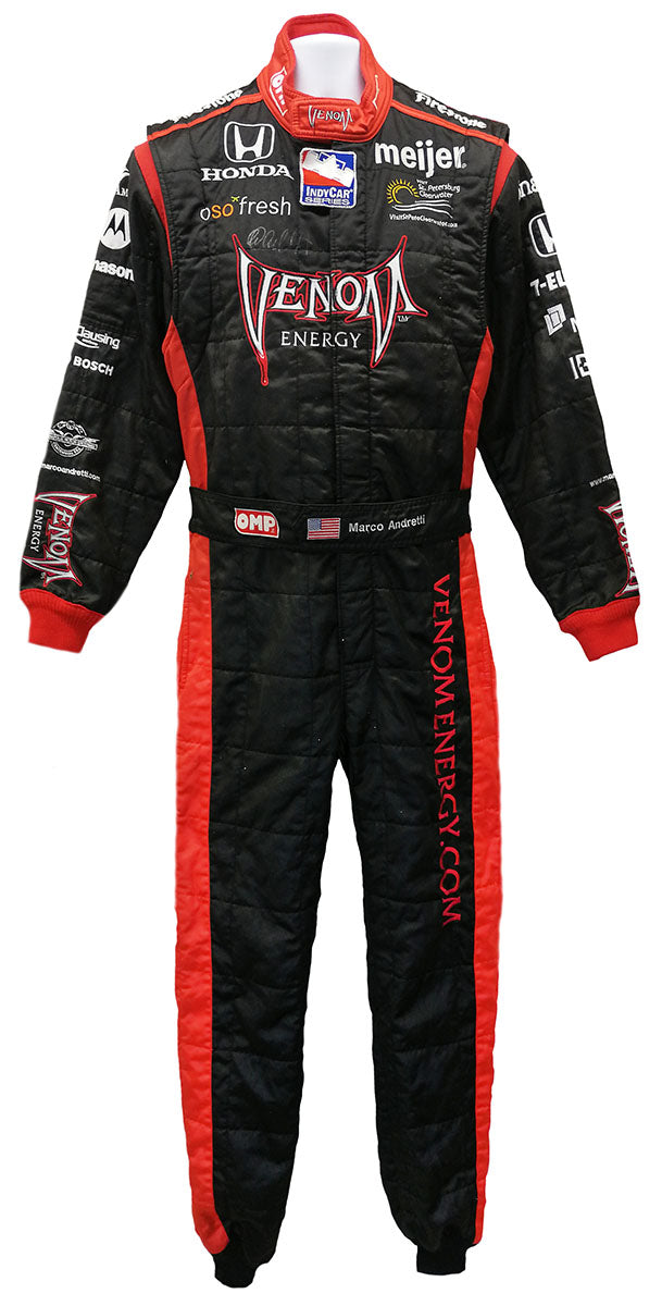 2009 Marco Andretti Signed Venom Andretti Autosport Race Worn Suit