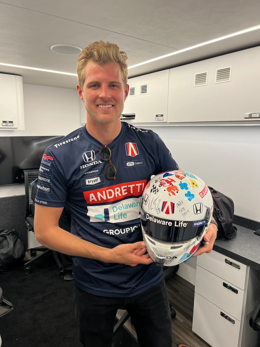 2024 Marcus Ericsson Signed Race Used Indy 500 Andretti Global IndyCar Helmet