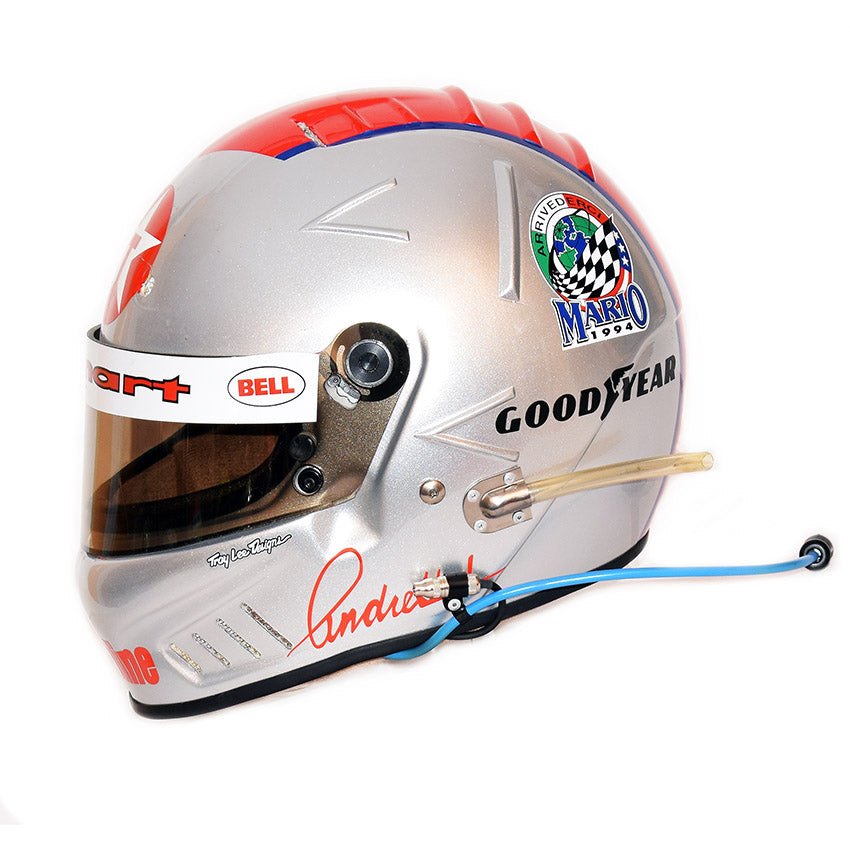 1994 Mario Andretti “Arrivederci” Race Used IndyCar helmet