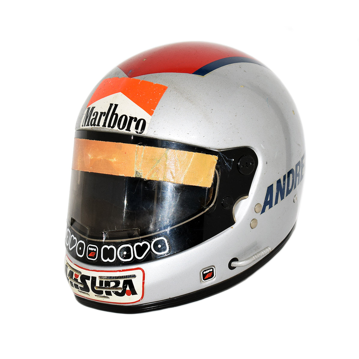 1981 Mario Andretti Race Used Alfa Romeo Formula One Helmet