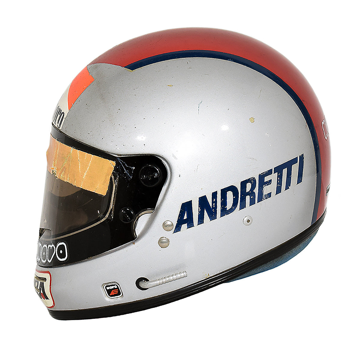 1981 Mario Andretti Race Used Alfa Romeo Formula One Helmet