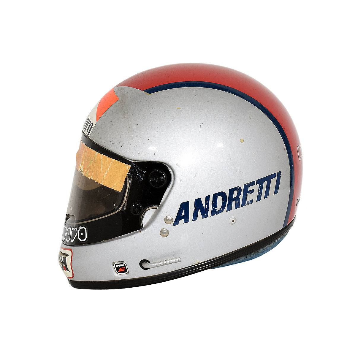 1981 Mario Andretti Race Used Alfa Romeo Formula One Helmet